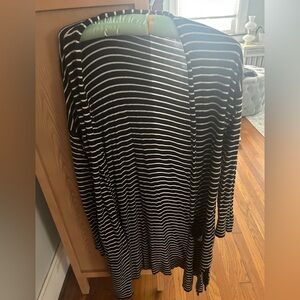Athleta striped long cardigan